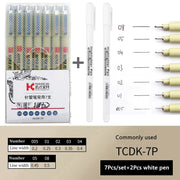 Calligraphy Hand Lettering Pens, Pigment Liner Micron Pen Set , 8 Size Caligraphy Brush Pens Art Supplies for Sketching Drawing