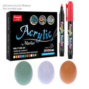 36 Colors Acrylic Paint Pens Brush Marker Pen for Rock Painting, Stone, Ceramic, Glass, Wood, Canvas ,DIY Art Making Supplies