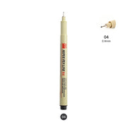 1/ 3 pcs Pigment Liner Micron Pen Neelde Drawing Manga Pen Brush Art Markers Waterproof Fineliner Sketching Pen Stationery