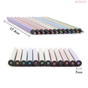 Brutfuner 12 Colors Metallic Pencil Drawing Sketch Set Soft Wood Golden Color Pencil For School Student Stationery Art Supplies