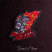 Punk Diy Embroidery Patches For Clothing Iron On Letter Embroidered Patches For Clothes Stripe Stickers For Shirt Jacket Badges