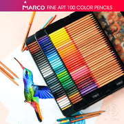 Andstal Marco Renoir 12/24/48/72/100/120 Colour Pencils Set Lapis De Cor Drawing Pencil Sketch Colored Pencils Art Supplies