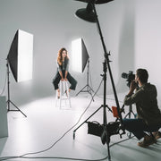 ZUOCHEN Photo Studio LED Softbox Umbrella Lighting Kit Background Support Stand 4 Color Backdrop for Photography Video Shooting