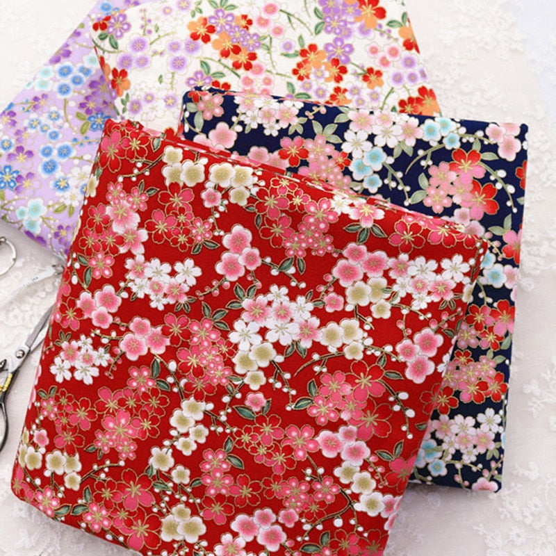 DIY 35x50CM Multicolor Japan Zephyr Pattern Cotton Pur-cut Patchwork Japanese Fabric Sewing Quilting Crafts for Handmade