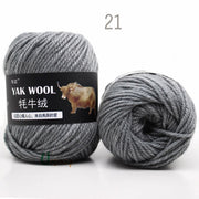 5pcs Yak Wool Yarn for Knitting Fine Worsted Blended Crochet Yarn Knitting Sweater Scarf Chunky Yarn
