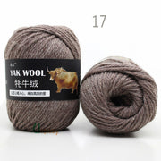 5pcs Yak Wool Yarn for Knitting Fine Worsted Blended Crochet Yarn Knitting Sweater Scarf Chunky Yarn