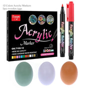 36 Colors Acrylic Paint Pens Brush Marker Pen for Rock Painting, Stone, Ceramic, Glass, Wood, Canvas ,DIY Art Making Supplies