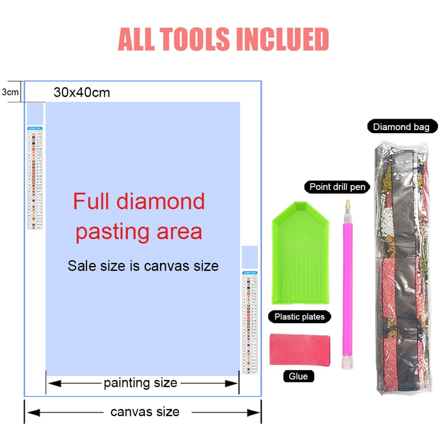 Disney Diamond Painting Cartoon Moon Princess Mosaic Embroidery Diamond Puzzle DIY Rhinestone Children&#39;s Room Decoration Gift