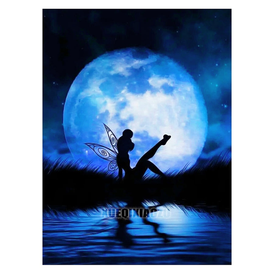 Disney Diamond Painting Cartoon Moon Princess Mosaic Embroidery Diamond Puzzle DIY Rhinestone Children&#39;s Room Decoration Gift