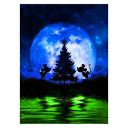 Disney Diamond Painting Cartoon Moon Princess Mosaic Embroidery Diamond Puzzle DIY Rhinestone Children&#39;s Room Decoration Gift