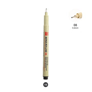 1/ 3 pcs Pigment Liner Micron Pen Neelde Drawing Manga Pen Brush Art Markers Waterproof Fineliner Sketching Pen Stationery