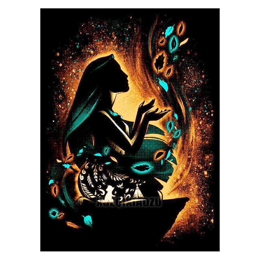 Disney Diamond Painting Cartoon Moon Princess Mosaic Embroidery Diamond Puzzle DIY Rhinestone Children&#39;s Room Decoration Gift
