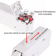 Portable Mini Sewing Machines Needlework Cordless Hand-Held Clothes Useful Portable Sewing Machines Handwork Tools Accessories