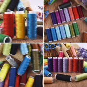 24/30/38/39Pcs Mixed Colors Polyester Yarn Sewing Thread Roll Machine Hand Embroidery 160 Yard Each Spool For Home Sewing Kit