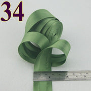 25mm(1&quot;) satin bright ironed single fold polyester bias binding tape table cloth garment quilt craft sewing accessories