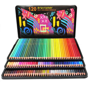Brutfuner 72/120/180/260 Square Barrels Colored Pencils for Adult Artists for Coloring Books Drawing Sketching Artist Students