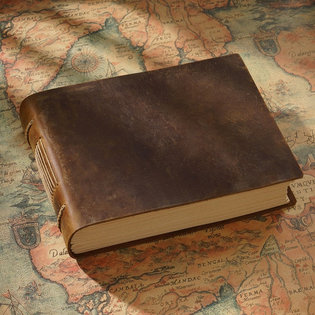 High quality vintage Handmade notebook Original Sketch organizer Retro Leather Notepad environmental paper Creative Notebook