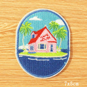 DIY Mountain Trave Embroidered Patches For Clothing Applique Iron on Patches On Clothes Space Patch Traveler Badges Stripes
