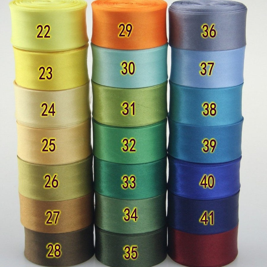 25mm(1&quot;) satin bright ironed single fold polyester bias binding tape table cloth garment quilt craft sewing accessories
