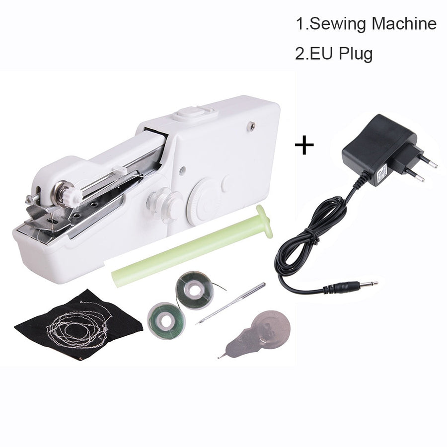 Portable Mini Sewing Machines Needlework Cordless Hand-Held Clothes Useful Portable Sewing Machines Handwork Tools Accessories