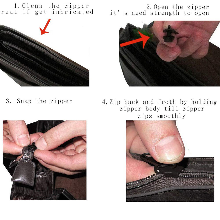 6Pcs Fix Zipper DIY Zip Slider Repair Kit Replacement For Zip Fastenings Sewing Tailor Tools Clothing Accessories