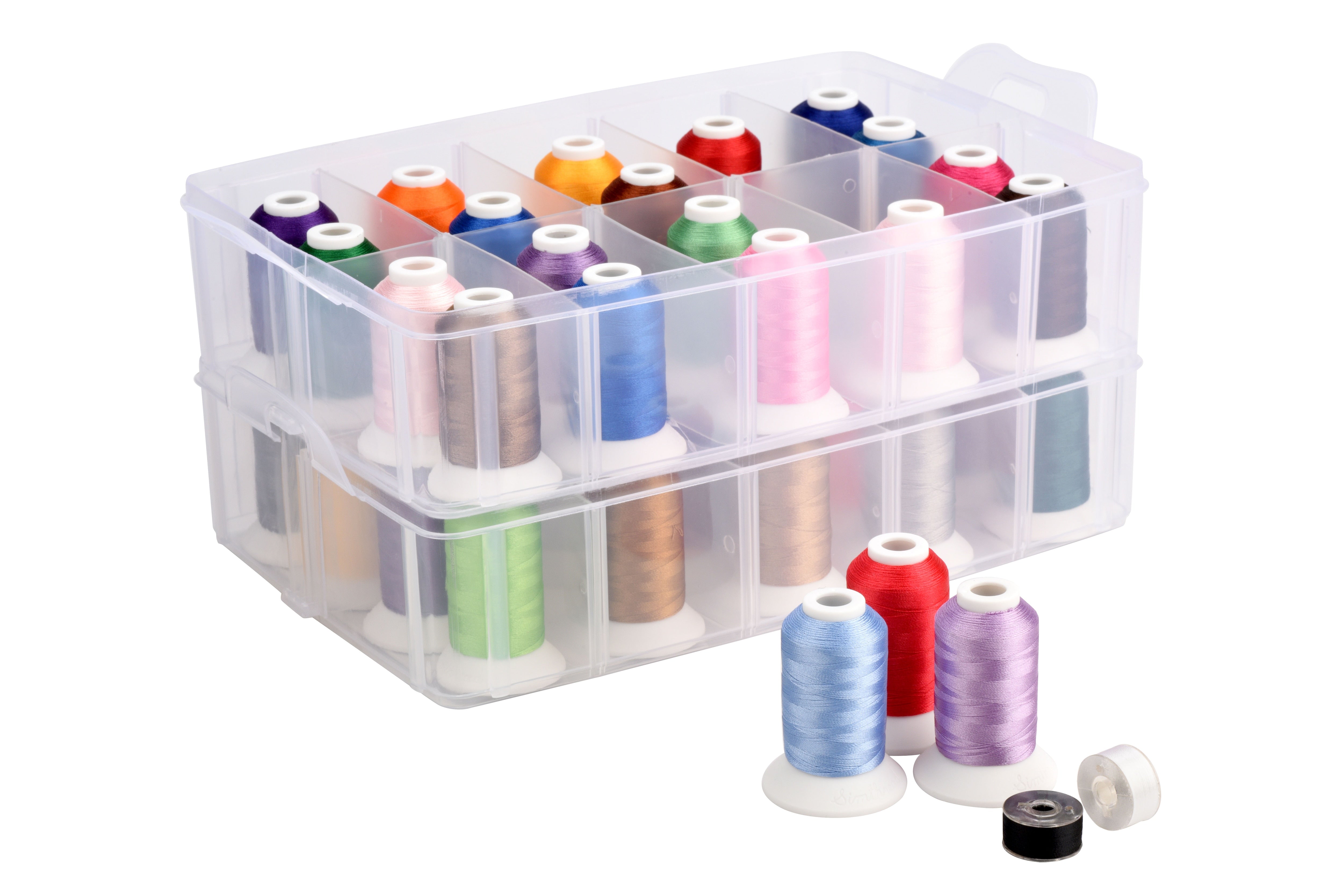 Simthread 40 Brother Colors Polyester Embroidery Thread For Brother  Singer Janome Babylock Embroidery Machine 550Yards