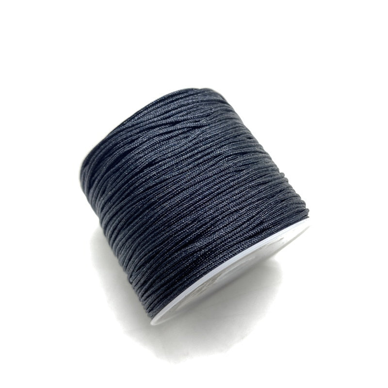 50Yards/Roll 0.8mm Nylon Cord Thread Chinese Knot Macrame Cord Bracelet Braided String DIY Tassels Beading String Thread