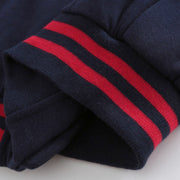 Buulqo 80cm Yarn Dyed Stripes Stretch Cuff DIY Cotton Knitted Fabric For Neckline Hem, Winter Jacket,Clothing Accessories Collar