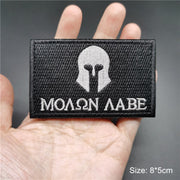 3D Tactical Badge Military Patches for Clothing Blood Type US Army Stripes on Clothes Backpack Applique Spain Flag Embroidered