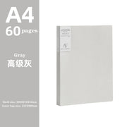 JIANWU A4 Morandi file bag 100 pages Data book Large capacity file folder  portfolio Office stationery