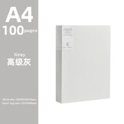 JIANWU A4 Morandi file bag 100 pages Data book Large capacity file folder  portfolio Office stationery