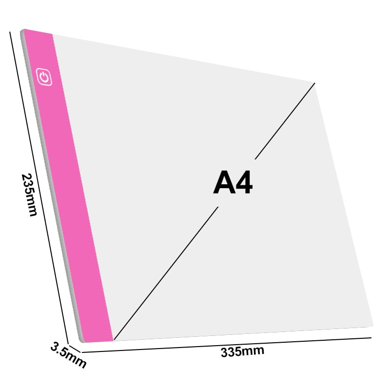 Elice A4 LED Light Pad for Diamond Painting, USB Powered Light Board Digital Graphics Tablet for Drawing Pad Art Painting board
