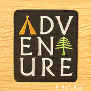 DIY Mountain Trave Embroidered Patches For Clothing Applique Iron on Patches On Clothes Space Patch Traveler Badges Stripes