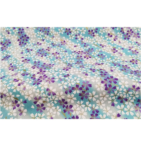 DIY 35x50CM Multicolor Japan Zephyr Pattern Cotton Pur-cut Patchwork Japanese Fabric Sewing Quilting Crafts for Handmade