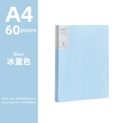 JIANWU A4 Morandi file bag 100 pages Data book Large capacity file folder  portfolio Office stationery