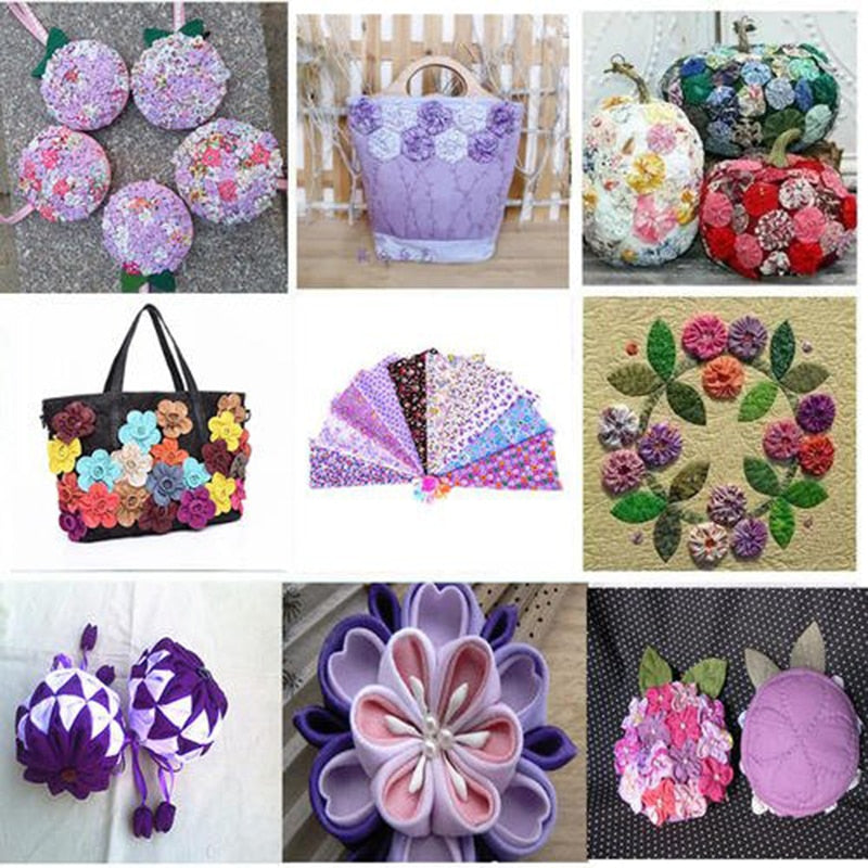 50pcs Squares 10*10cm Colorful Patchwork Cotton Sewing Fabric Quilt Material DIY Home Quarters Handcraft Needlework Fabric