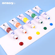 24 Colors 12ML Tube Acrylic Paint set color Nail glass Art Painting paint for fabric Drawing Tools For Kids DIY Water-resistant