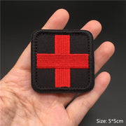 3D Tactical Badge Military Patches for Clothing Blood Type US Army Stripes on Clothes Backpack Applique Spain Flag Embroidered