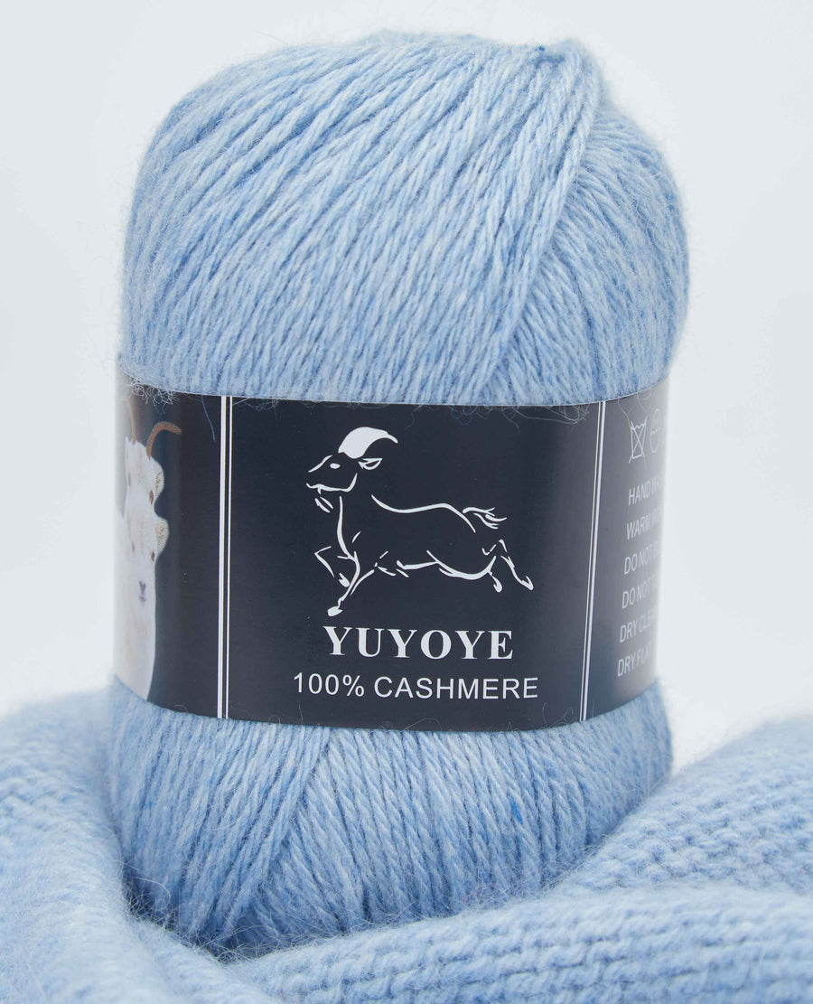 YUYOYE 100% Cashmere Yarn Hand-Knitting Wool Yarn 4-Ply Luxury Warm Yarn Crochet Soft Thread DIY Handcraft Handmade Wool Line