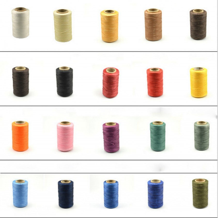 Leather Craft 260m 1mm Leather Sewing Waxed Thread Chisel Awl Upholstery Shoes Luggage Tools 20 Colors