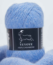 YUYOYE 100% Cashmere Yarn Hand-Knitting Wool Yarn 4-Ply Luxury Warm Yarn Crochet Soft Thread DIY Handcraft Handmade Wool Line
