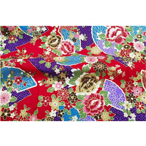 DIY 35x50CM Multicolor Japan Zephyr Pattern Cotton Pur-cut Patchwork Japanese Fabric Sewing Quilting Crafts for Handmade