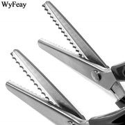 23.5cm Pinking Shears Handled Professional Stainless Steel Dressmaking Sewing Craft Scissors Zig Zag Fabric Decorative Edge Tool