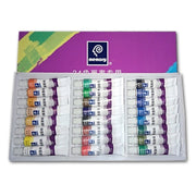 24 Colors 12ML Tube Acrylic Paint set color Nail glass Art Painting paint for fabric Drawing Tools For Kids DIY Water-resistant