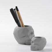 Silicone Mold for Concrete Succulent Planter Pot Cement Mould 3D Geometric Skull Mini Candle Vessels Form Home Decor Tool