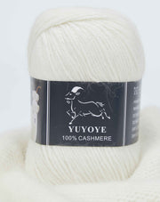 YUYOYE 100% Cashmere Yarn Hand-Knitting Wool Yarn 4-Ply Luxury Warm Yarn Crochet Soft Thread DIY Handcraft Handmade Wool Line