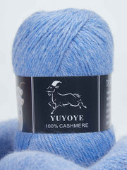 YUYOYE 100% Cashmere Yarn Hand-Knitting Wool Yarn 4-Ply Luxury Warm Yarn Crochet Soft Thread DIY Handcraft Handmade Wool Line