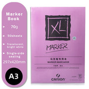 CANSON XL Series Creative Painting Book 16K/8K/A4/A3 Sketch/Marker/Acrylic/Watercolor/Pencil/Toner Stick Book Kraft Paper Book