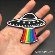 Cartoon Badges Clothes Embroidery Patch Applique Diy Sewing Decorative Ironing Patches For T-Shirt Stripes Clothing Stickers