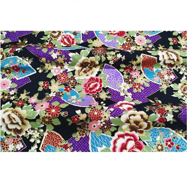 DIY 35x50CM Multicolor Japan Zephyr Pattern Cotton Pur-cut Patchwork Japanese Fabric Sewing Quilting Crafts for Handmade